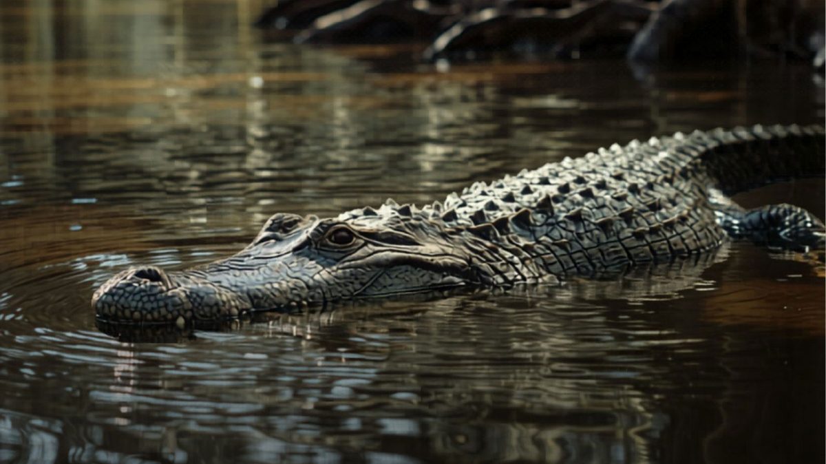 Bayou alligator near Jennings Louisiana